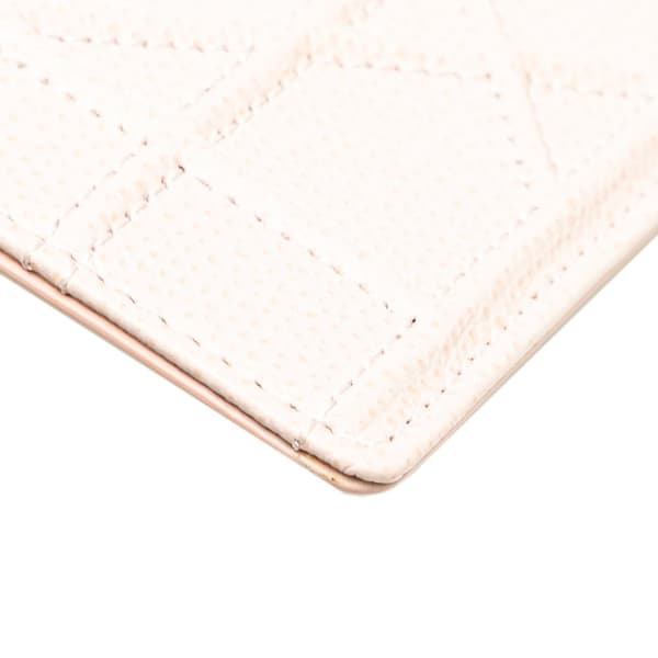 Pre-owned Dior Grained Calfskin Diorama Card Holder Pink