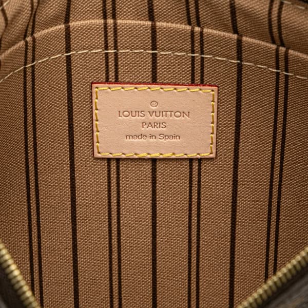 Pre-owned Louis Vuitton Monogram Neverfull Pouch Brown