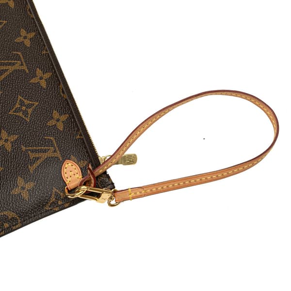 Pre-owned Louis Vuitton Monogram Neverfull Pouch Brown