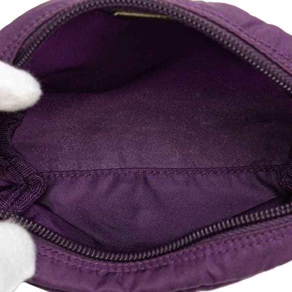 Pre-owned Prada Tessuto Cosmetic Pouch Purple