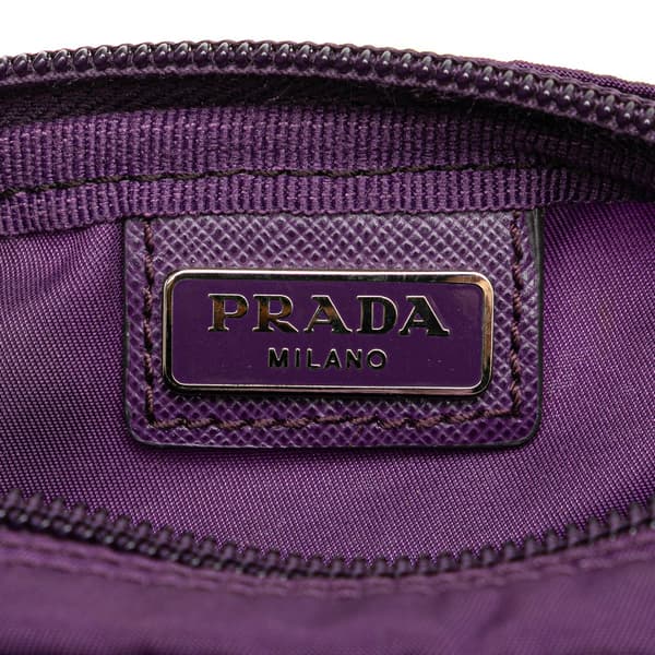 Pre-owned Prada Tessuto Cosmetic Pouch Purple
