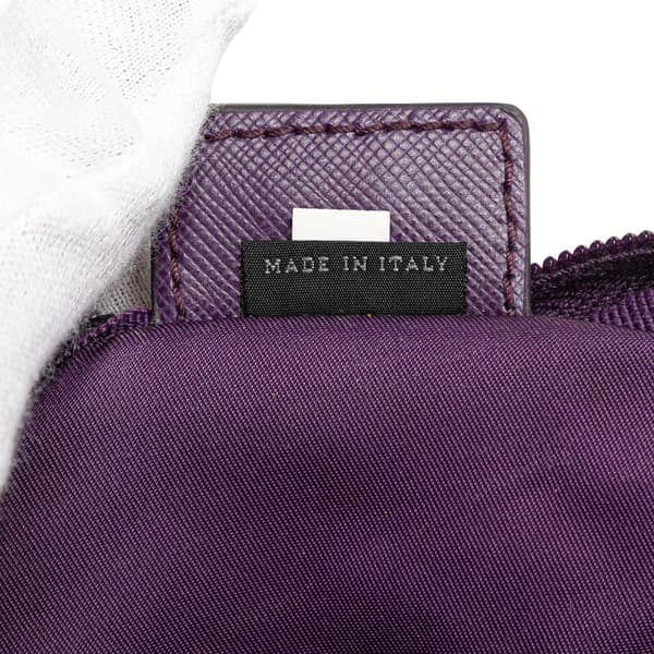 Pre-owned Prada Tessuto Cosmetic Pouch Purple