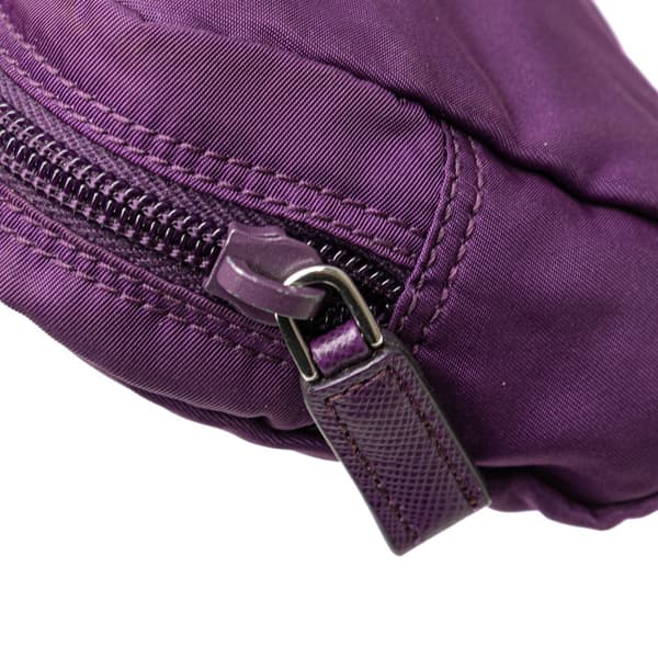 Pre-owned Prada Tessuto Cosmetic Pouch Purple