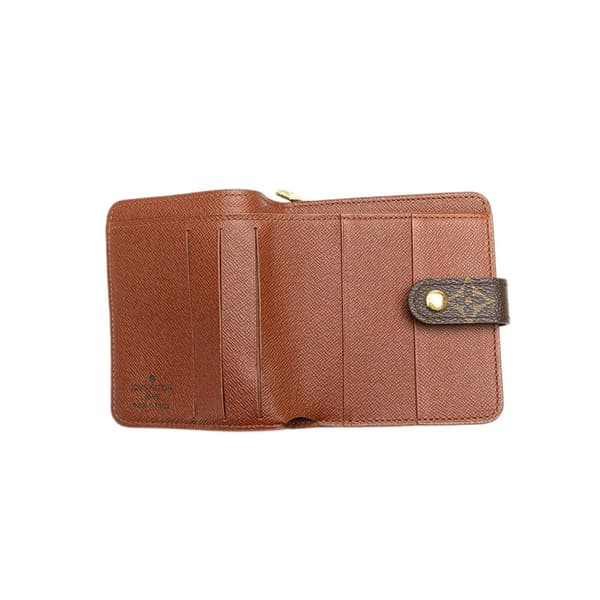 Pre-owned Louis Vuitton Monogram Bifold Compact Wallet Brown