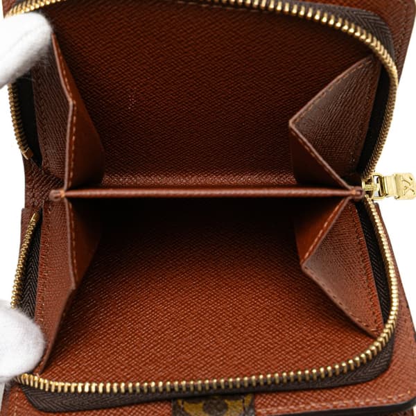 Pre-owned Louis Vuitton Monogram Bifold Compact Wallet Brown