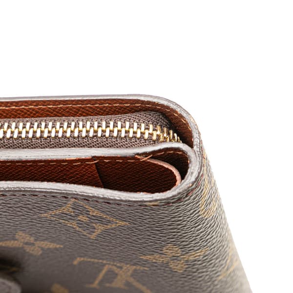 Pre-owned Louis Vuitton Monogram Bifold Compact Wallet Brown