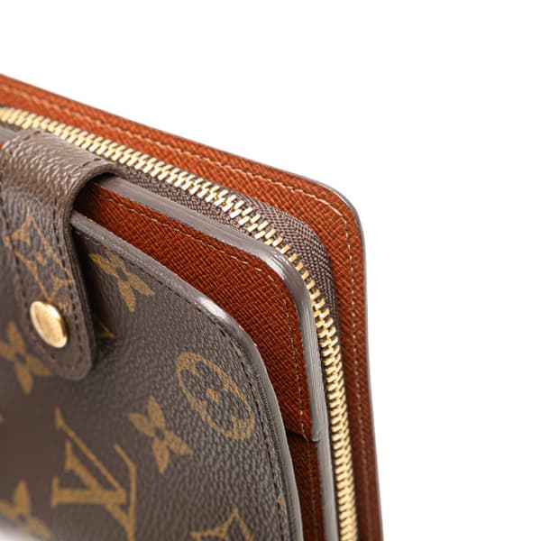 Pre-owned Louis Vuitton Monogram Bifold Compact Wallet Brown