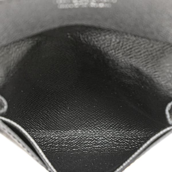 Pre-owned Louis Vuitton Epi Enveloppe Carte De Visite Black