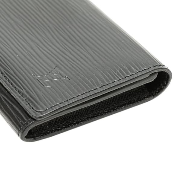 Pre-owned Louis Vuitton Epi Enveloppe Carte De Visite Black