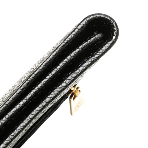 Pre-owned Chanel CC Caviar Trifold Wallet Black