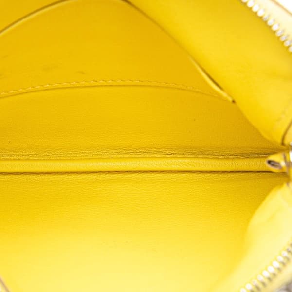 Pre-owned Hermès Swift Tigre Royal Bandana Carre Pocket Pouch Yellow
