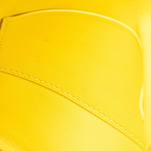 Pre-owned Hermès Swift Tigre Royal Bandana Carre Pocket Pouch Yellow