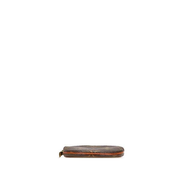 Pre-owned Louis Vuitton Monogram Round Coin Pouch Brown