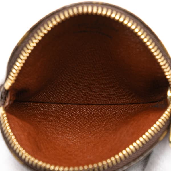 Pre-owned Louis Vuitton Monogram Round Coin Pouch Brown