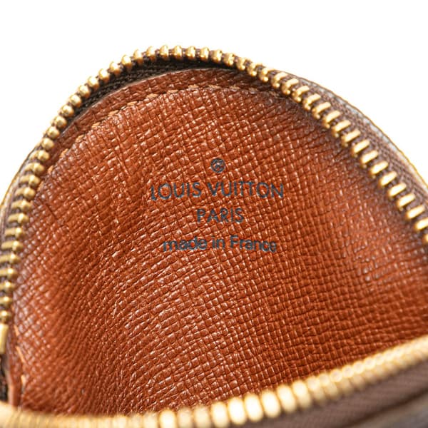 Pre-owned Louis Vuitton Monogram Round Coin Pouch Brown