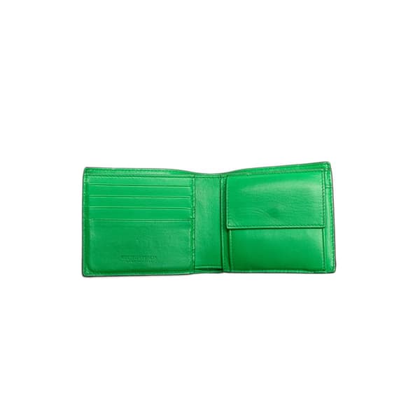 Pre-owned Bottega Veneta Leather Intrecciato Bifold Wallet Black