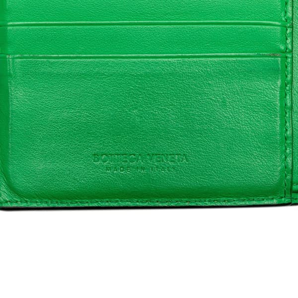 Pre-owned Bottega Veneta Leather Intrecciato Bifold Wallet Black