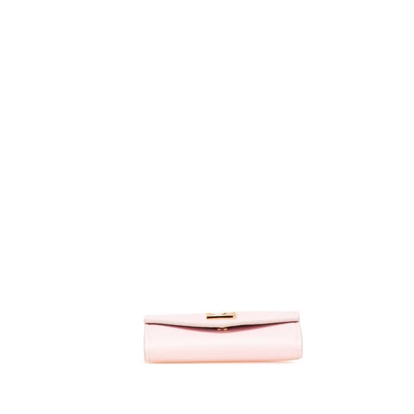 Pre-owned Louis Vuitton Leather Lockmini Wallet Pink