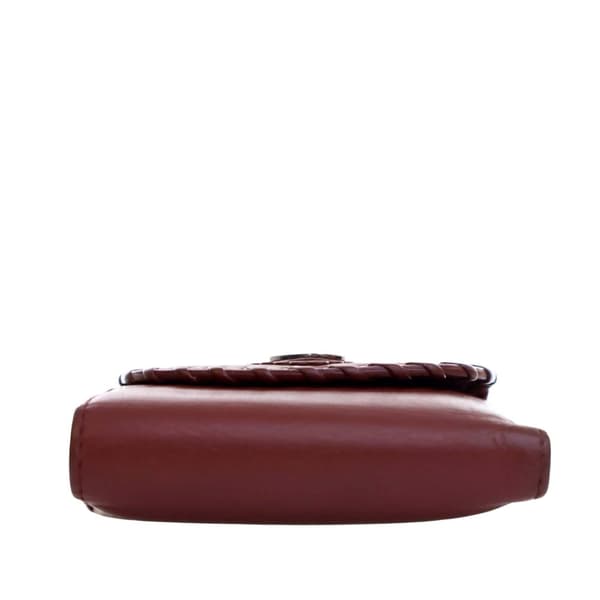 Pre-owned Dior Calfskin Heart Compact Small Wallet Red