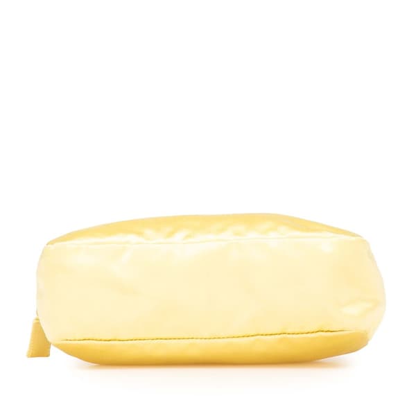 Pre-owned Prada Raso Cosmetic Pouch Yellow