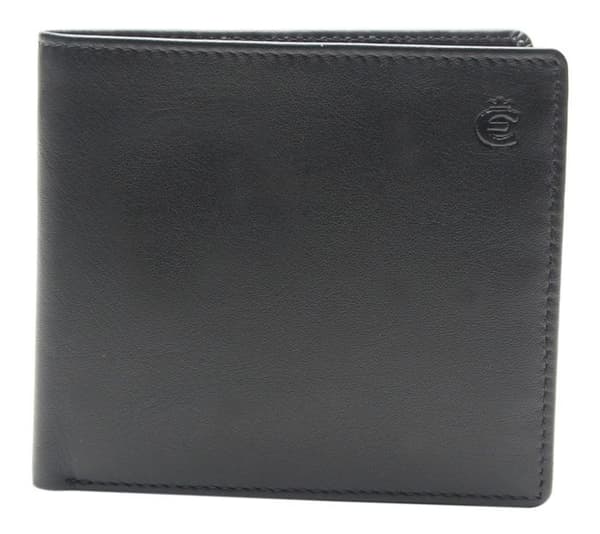 Plånbok - Esquire - Logotyp Billfold Plånbok - Läder - RFID-skydd - Svart