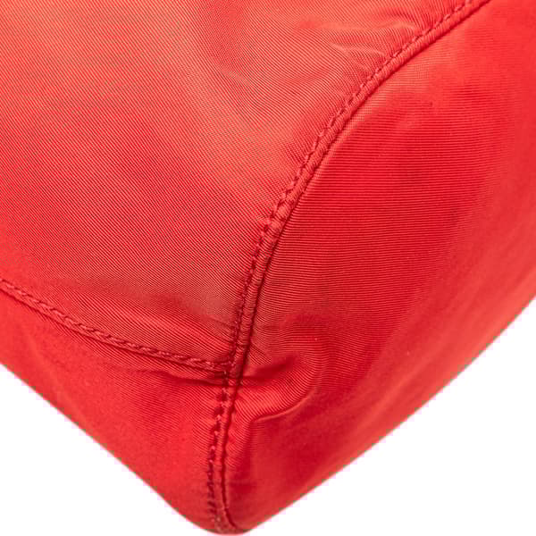 Pre-owned Prada Tessuto Drawstring Pouch Red