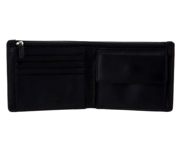 Plånbok - PICARD - Brooklyn Long Bifold Wallet - Kalvskinn - Svart - Tidlös