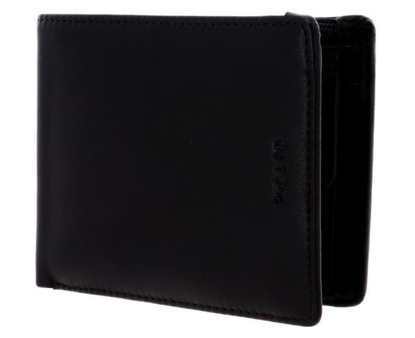 Plånbok - PICARD - Brooklyn Long Bifold Wallet - Kalvskinn - Svart - Tidlös