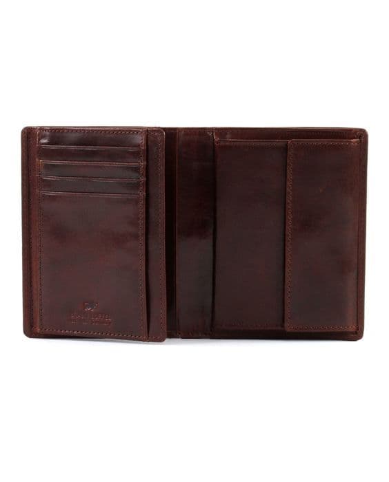 Plånbok - Braun Büffel - Arezzo North - Kalvskinn - Brun - Elegant och klassisk
