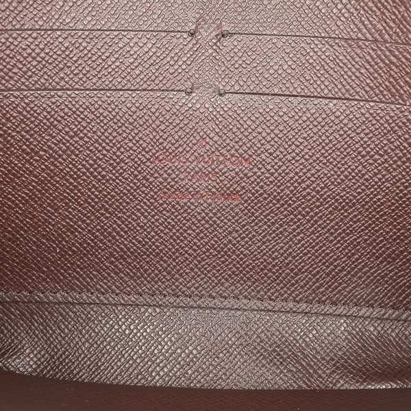 Pre-owned Louis Vuitton Damier Ebene Zippy Wallet Brown