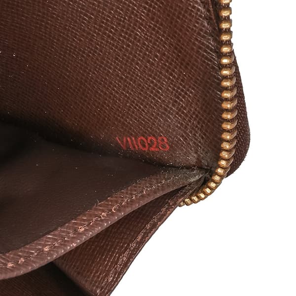 Pre-owned Louis Vuitton Damier Ebene Zippy Wallet Brown