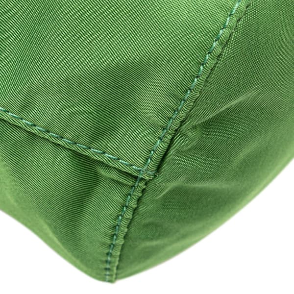Pre-owned Prada Tessuto Drawstring Pouch Green