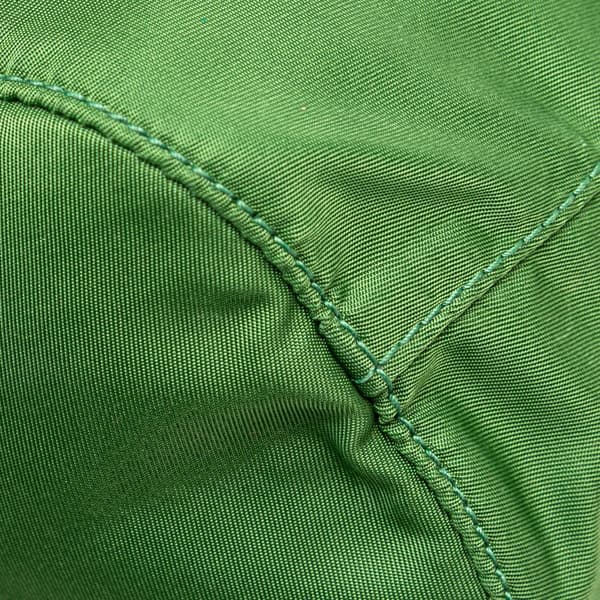 Pre-owned Prada Tessuto Drawstring Pouch Green