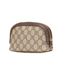 Miniatyrbillede 2 af 10: Pre-owned Gucci GG Supreme Web Ophidia Pouch Brown