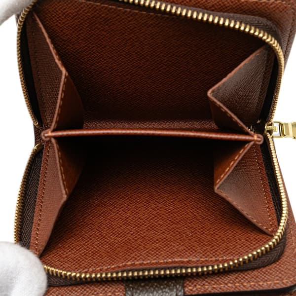 Pre-owned Louis Vuitton Monogram Bifold Compact Wallet Brown