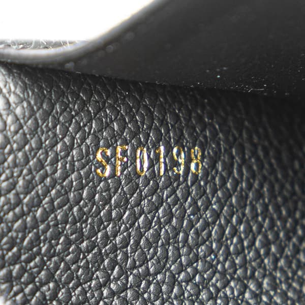 Pre-owned Louis Vuitton Monogram Empreinte Adele Wallet Black