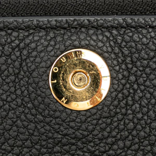 Pre-owned Louis Vuitton Monogram Empreinte Adele Wallet Black
