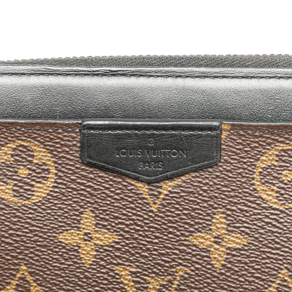 Pre-owned Louis Vuitton Monogram Macassar Zippy Dragonne Wallet Brown