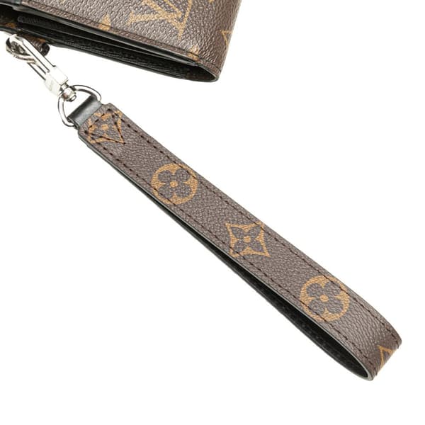 Pre-owned Louis Vuitton Monogram Macassar Zippy Dragonne Wallet Brown