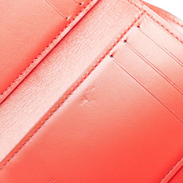 Pre-owned Louis Vuitton Monogram Vernis Angry Bird Victorine Wallet Red