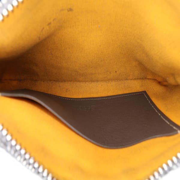 Pre-owned Goyard Mini Goyardine Senat Pochette Gray
