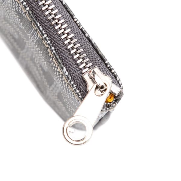 Pre-owned Goyard Mini Goyardine Senat Pochette Gray