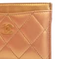 Pikkukuva 10 / 10: Pre-owned Chanel CC Quilted Metallic Lambskin Card Holder Gold