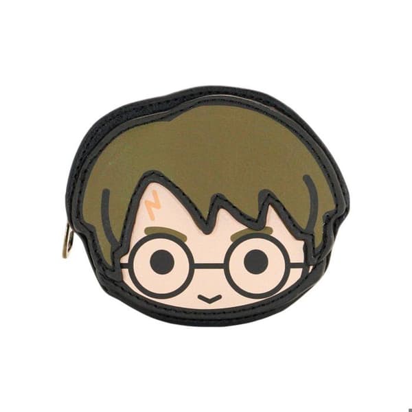 Harry Potter Chibi Face Myntväska, One Size Brun