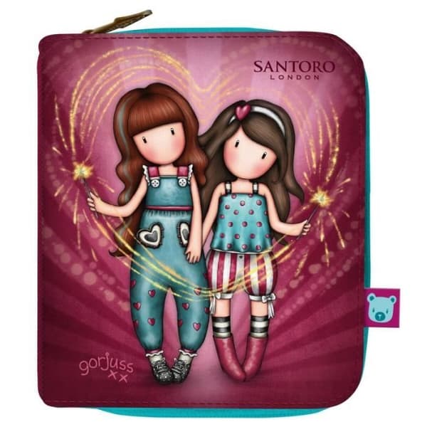 Plånbok Gorjuss Fireworks Burgundy (10 x 12 x 3 cm)