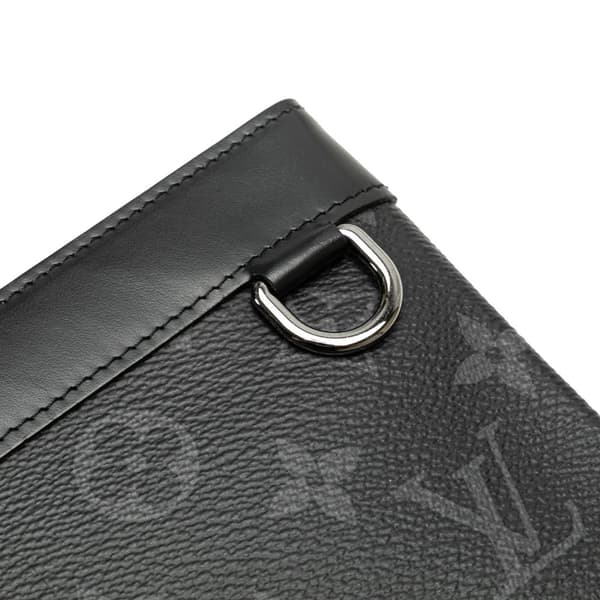 Pre-owned Louis Vuitton Monogram Eclipse Discovery Pochette PM Black