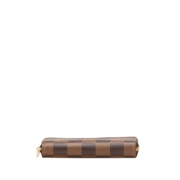 Pre-owned Louis Vuitton Damier Ebene Zippy Coin Purse Brown