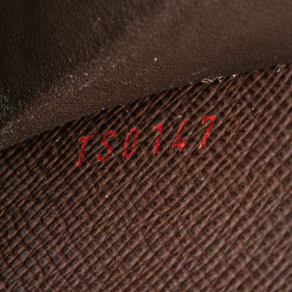 Pre-owned Louis Vuitton Damier Ebene Zippy Coin Purse Brown