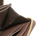 Miniatyrbild 8 av 10: Pre-owned Louis Vuitton Damier Ebene Zippy Coin Purse Brown