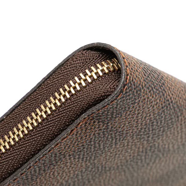 Pre-owned Louis Vuitton Damier Ebene Zippy Coin Purse Brown